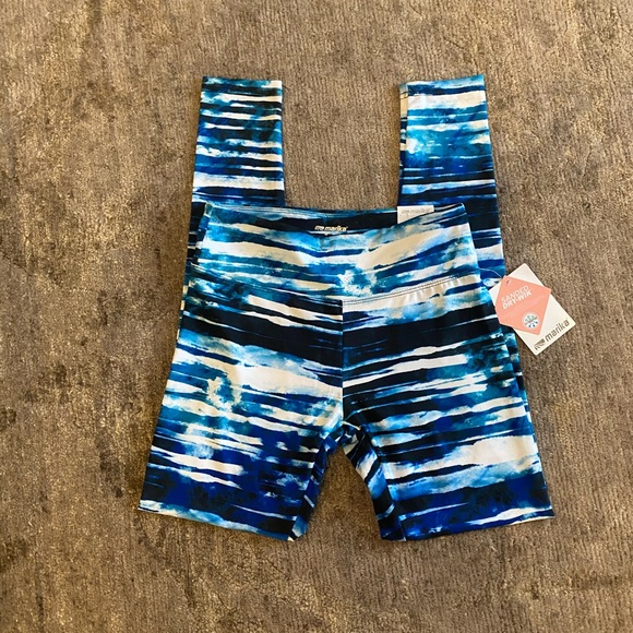 Marika Pants - Marika SMALL blue yoga pant leggings